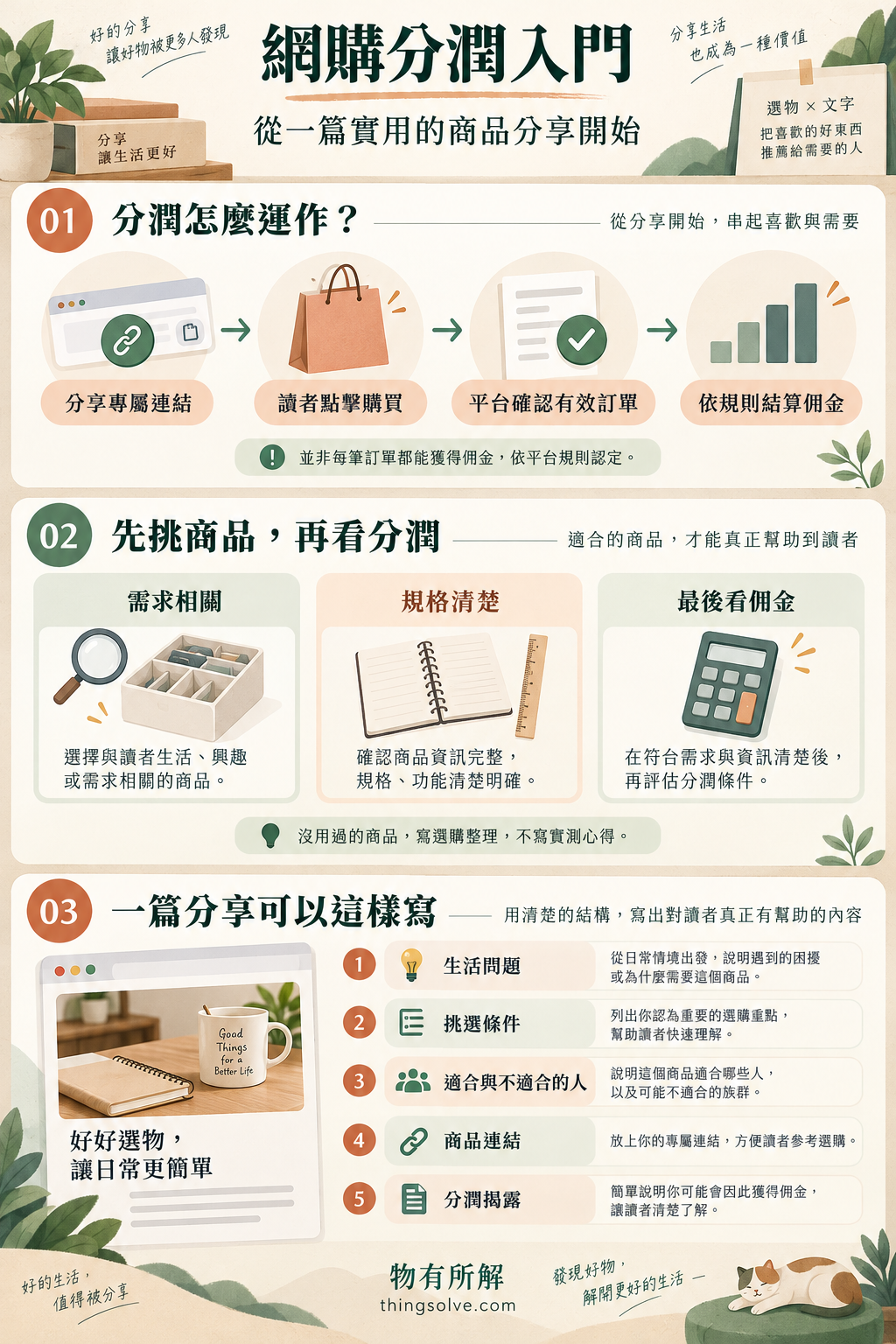 網購分潤入門圖解:專屬連結與佣金結算流程、商品挑選順序及文章五個重點